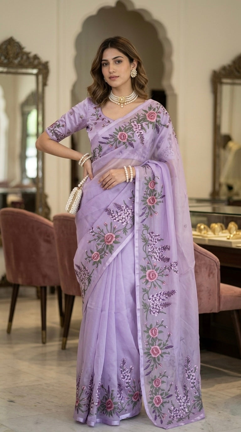 Sundara-Organza (Lavender)