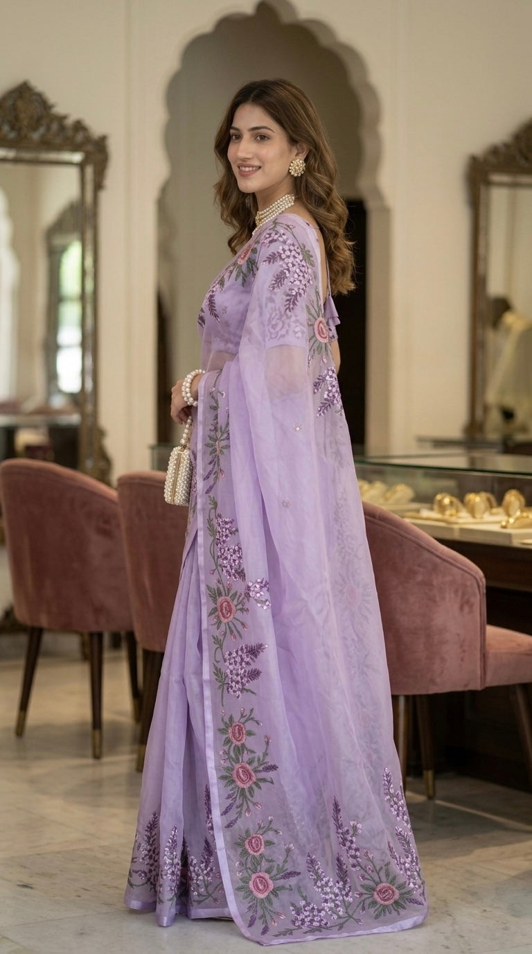 Sundara-Organza (Lavender)
