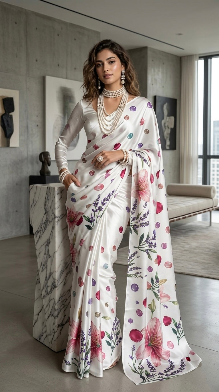 Pearl- Premium Swiss Satin (White)
