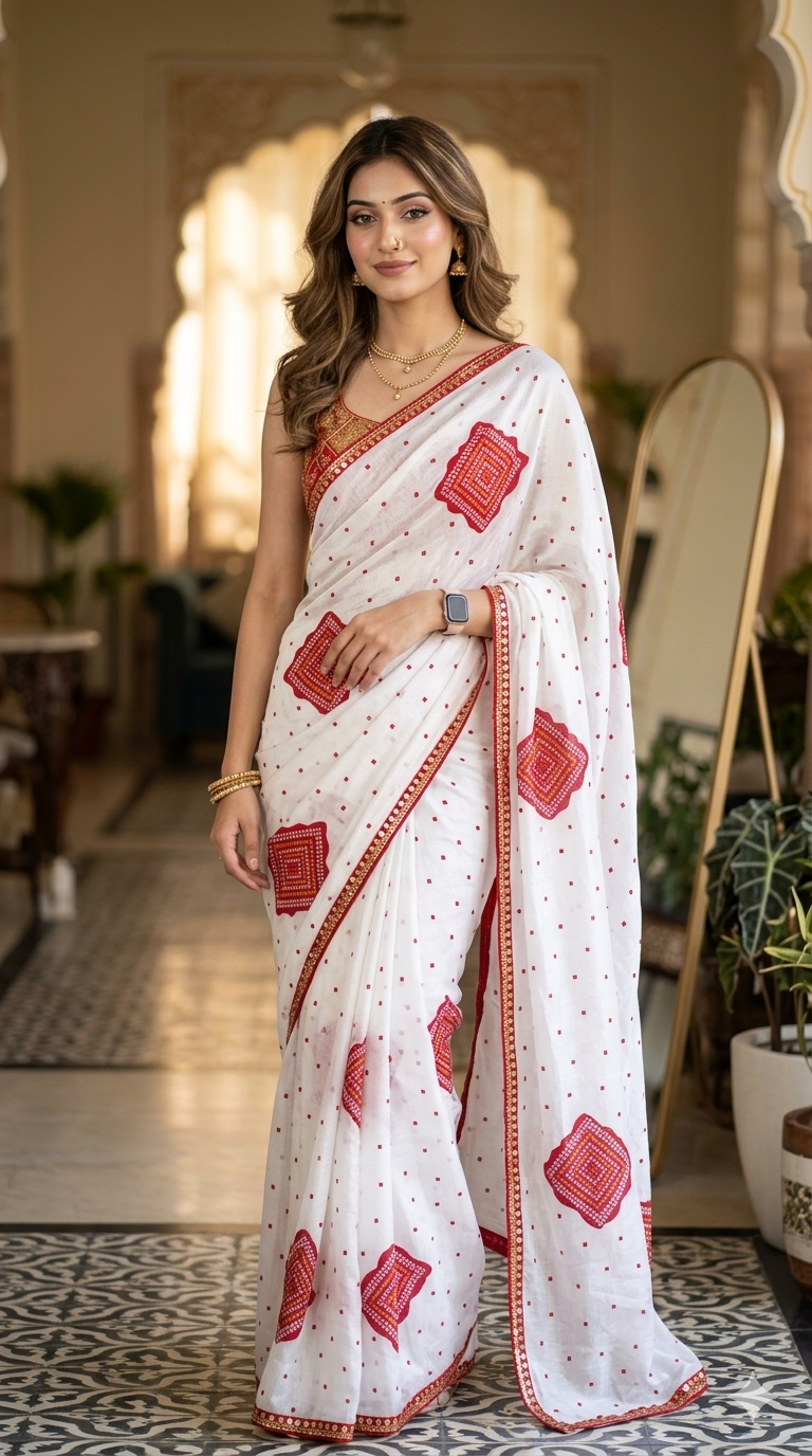 Vintage Garden Silk Saree