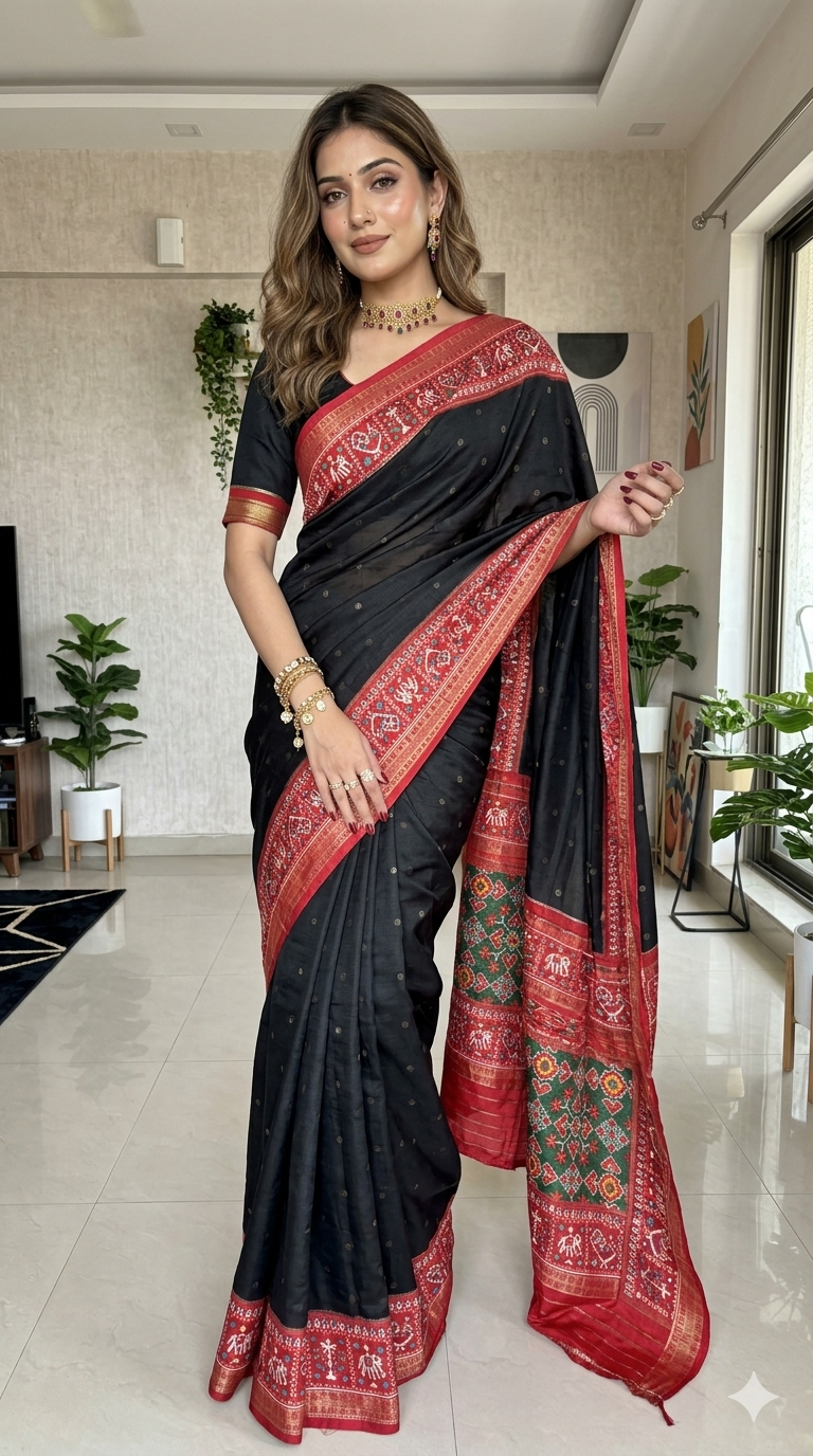 Midnight Patola Heritage Saree