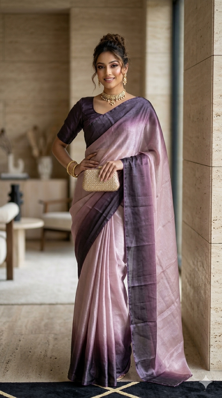 Smooth Transition Silk saree