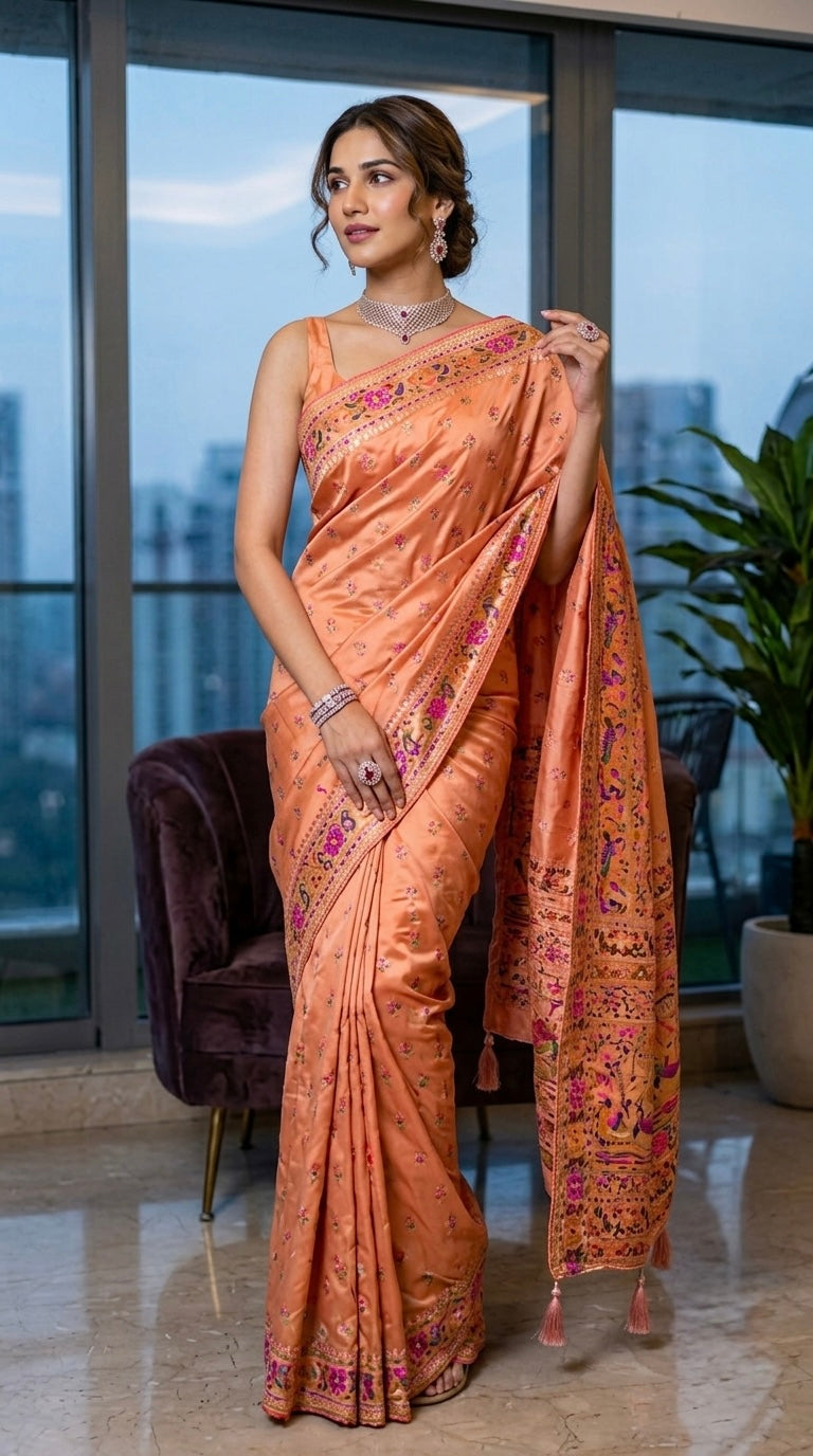 pashmina (peach)