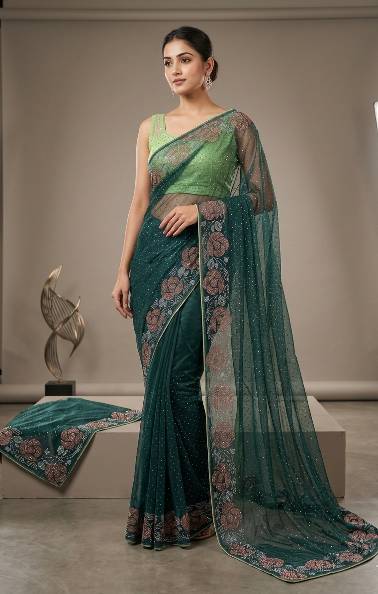 Midnight Teal Elegance